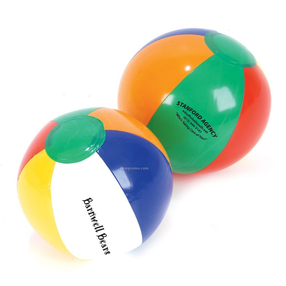 6" Multi Color Beach Ball