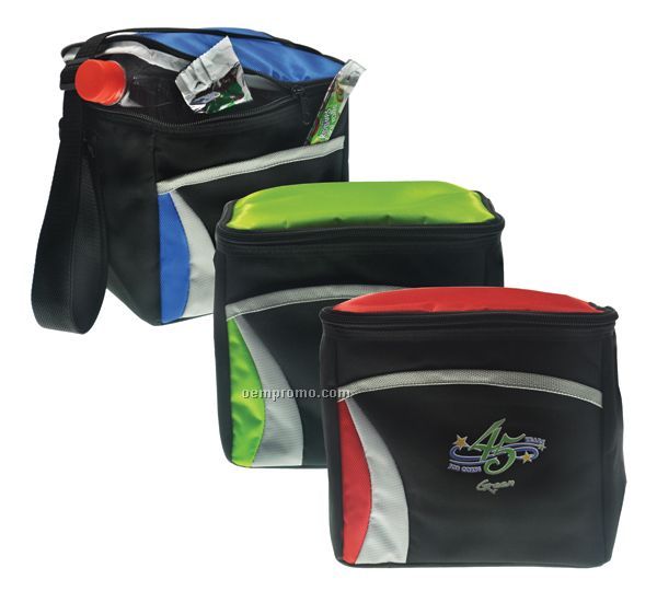6 Pack Wave Cooler Bag (4 Color Process)