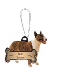 Bull Terrier Dog Zipper Pull