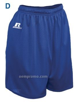 Russell Athletic Youth White Basketball Shorts