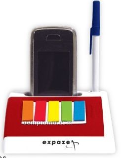 Cell Phone Holder W/ Notepad And Sticky Flags (Printed)