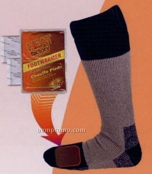 Heated Pocket Merino Wool Blend Sock