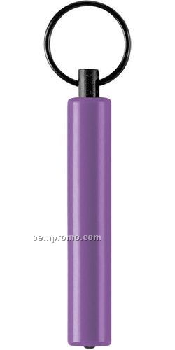 Flashlight Keychain W/ Purple Body & White LED