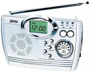 Portable AM/FM/Lw/Sw Radio W/Alarm Clock