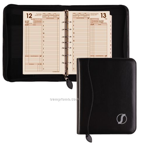 Preference Collection Vinyl Zippered Weekly Organizer