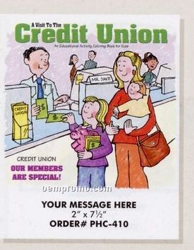 Stock Finance Theme - A Visit To The Credit Union Coloring Book