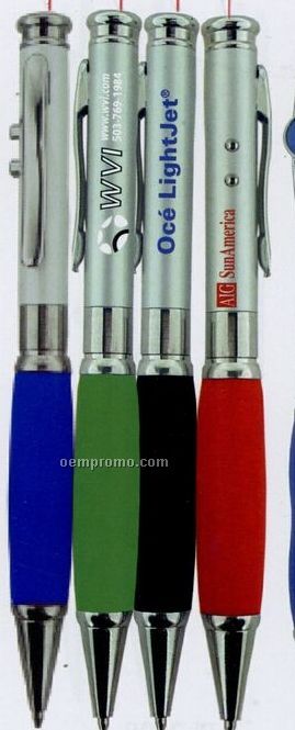 2-in-1 Laser Light Pen W/ Metal Pocket Clip