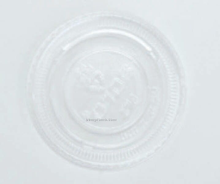 Clear Plastic Cold Food Container Lid (Fits 3.25 Oz. Souffle Cup)