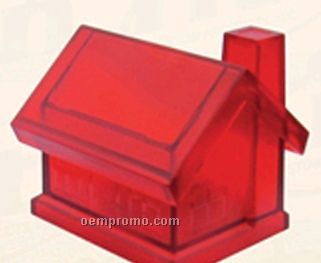 House Shaped Savings Bank With Coin Remover On Base