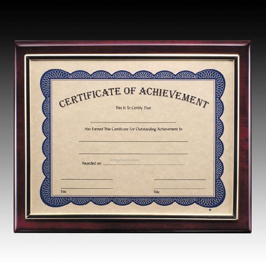Rosewood Oakleigh Certificate Plaque