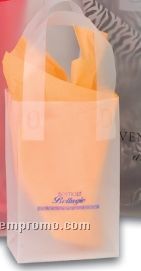 Frosted Clear Plastic Flex-loop Shopping Bag - 4 Mil (5"X3"X8")