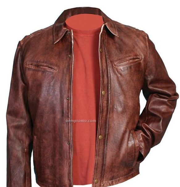 Men's Soft Touch Lamb Leather Jacket S-xx-l