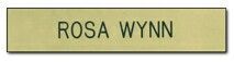 Wall Name Plate - Insert Only (10"X2")