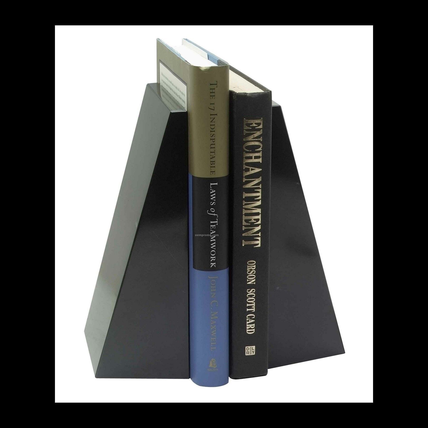 8" Black Marble Professional Book Ends