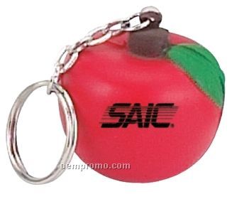 Apple Squeeze Toy Key Chain