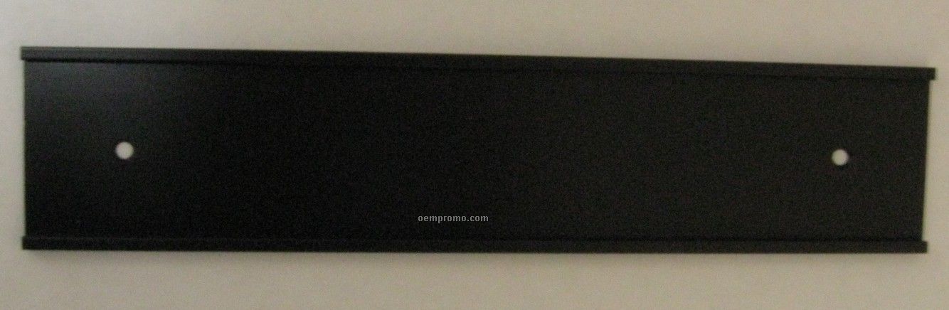 Black Traditional Wall Name Plate Holder - Holder Only (10")