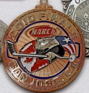 Die Cast Zinc Single Faced Medals And Emblems (3")