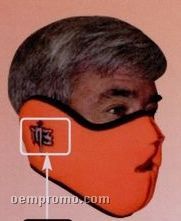 Fleece Heated Half Face Mask W/ Velcro Fastener