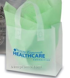 Frosted Clear Plastic Flexi-loop Shopping Bag - 4 Mil (8"X4"X7")