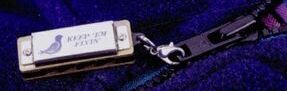 Hohner Mini Harmonica Zipper Pull (1 Color Imprint)