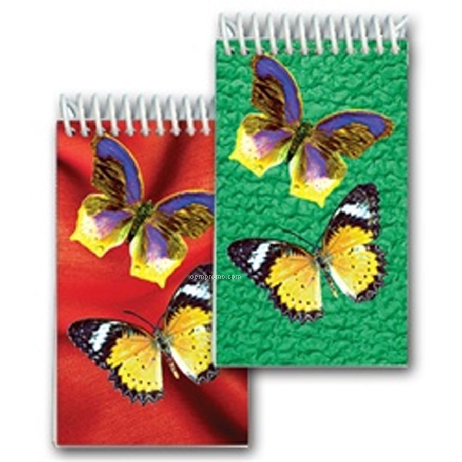 3d Lenticular Mini Notebook Stock/Butterflies (Blanks)