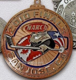 Die Cast Zinc Single Faced Medals And Emblems (3.5")