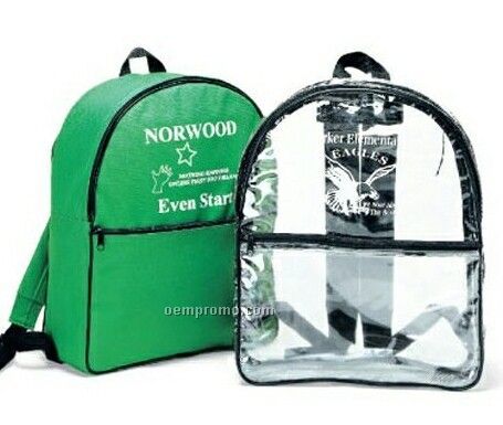 Polyester & Vinyl Back Pack