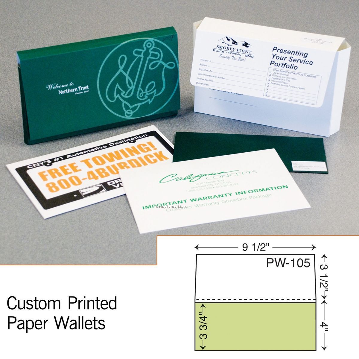 Standard Paper Wallet (1 Color/1 Side)