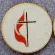 7/8" (Methodist) Medallions Stock Kromafusion X-large Pin W/ Insert