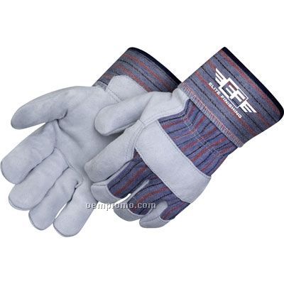 Full Feature Standard Leather Work Gloves With Stripe (S-xl)