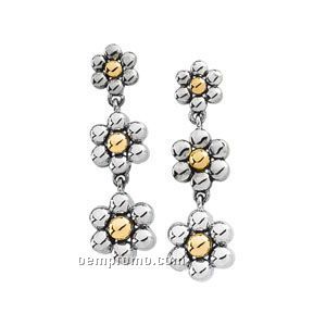 14ktt Metal Fashion Flower Earring