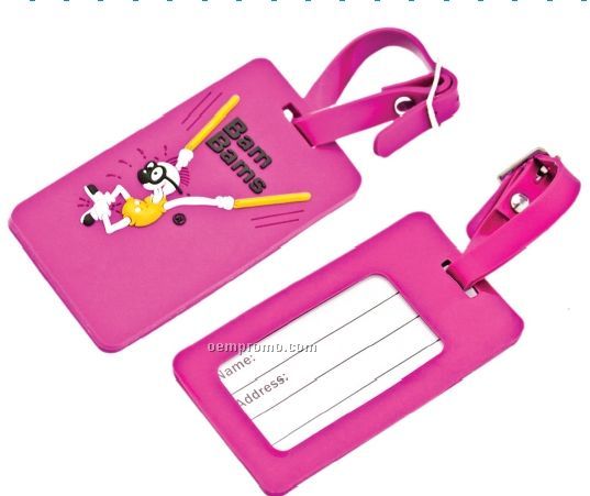 Soft Pvc Rectangle Luggage Tag - Super Saver (75mmx110 Mm)
