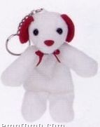White Dog Stuffed Animal / Keychain