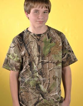Code V Youth Realtree Camouflage T-shirt (Xs-l)