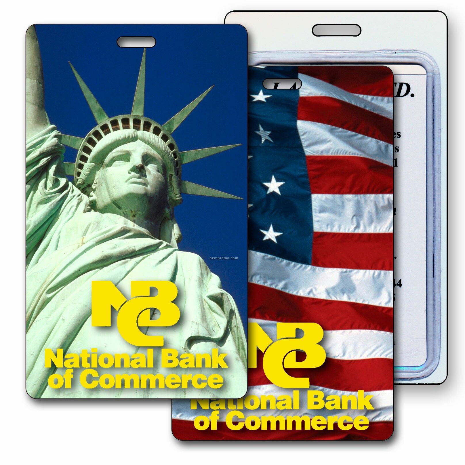 Luggage Tag 3d Lenticular Statue Of Liberty Stock Image ( Blank Product)