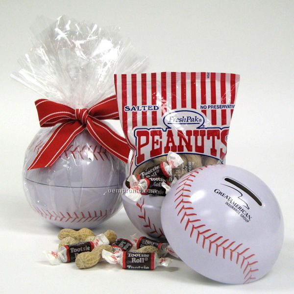 Mini Baseball Gourmet Keepsake Bank