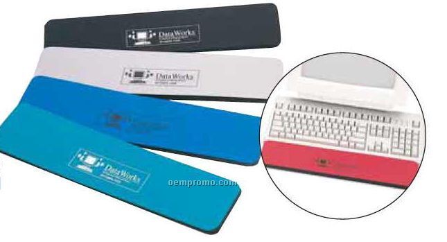 Keyboard Wrist Rest With Rubber Foam Base & Soft Fabric Surface