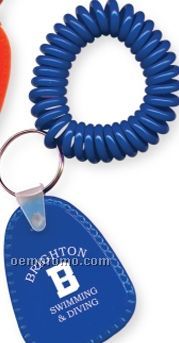 Blue Blue Blue Key Tag W/Coil Wristband (Printed)