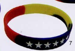 Silicon Wristband Or Bracelet - Multi-color With Stars