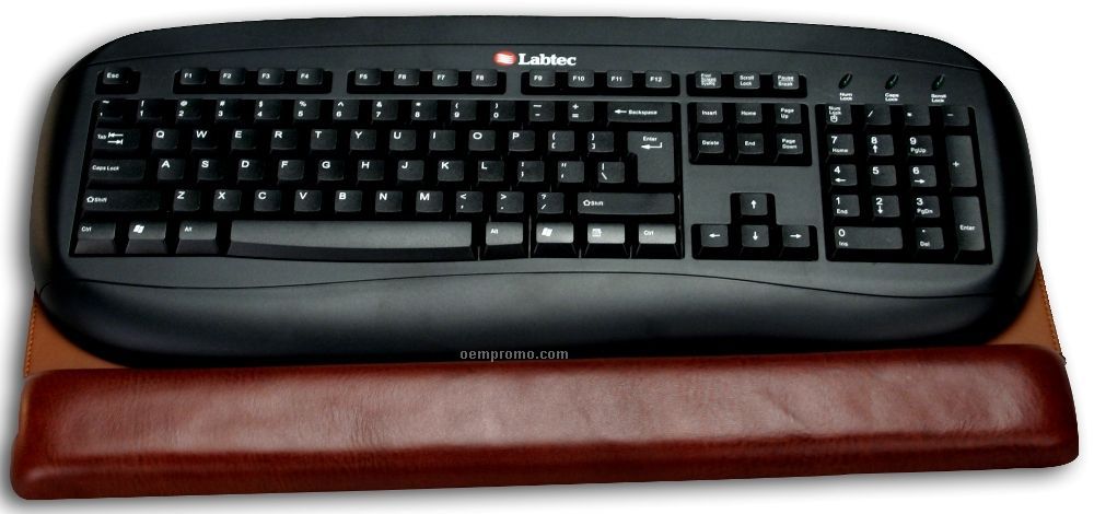 Mocha Classic Leather Keyboard Pad