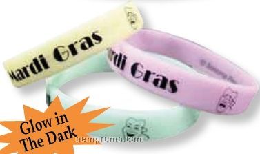 Embossed Silicone Bracelet (Glow In The Dark)