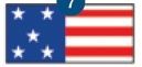 Novelty Strong Band Pre-printed American Flag Wristband