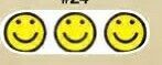 Novelty Strong Band Pre-printed Smiley Face Wristband