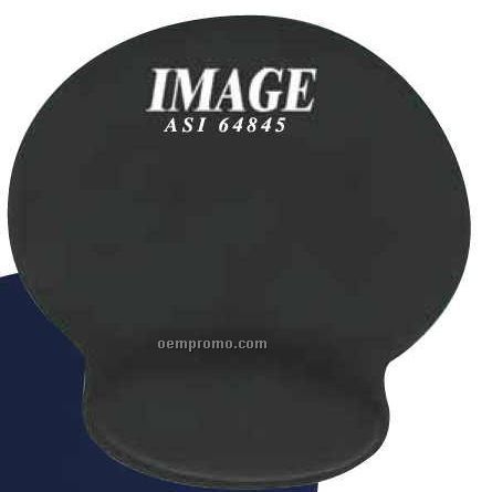 Soft-top Mouse Pad With Wrist Rest (8-1/8"X8-1/2")