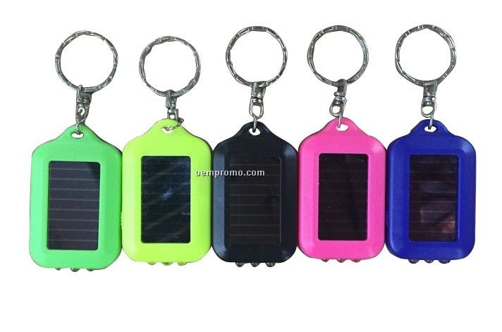 3 LED solar Keychain,Solar LED flashlight,LED key lamp