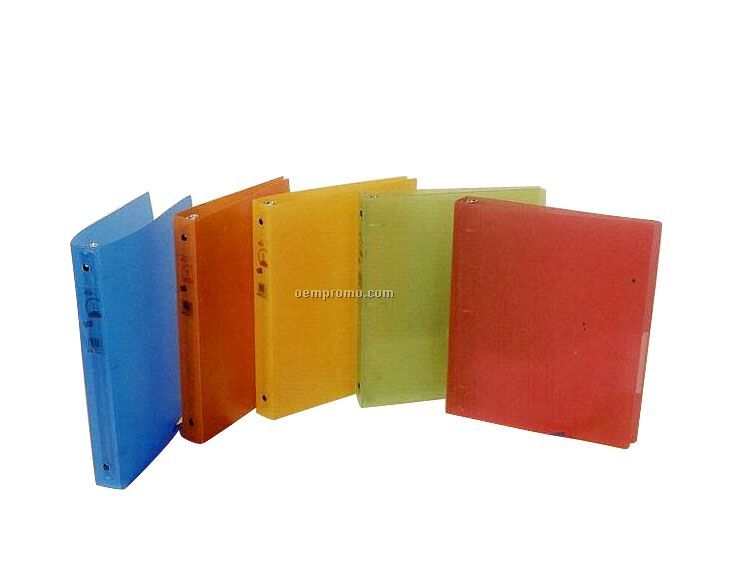 Assorted Pack Frosted 3-ring Binder With 1/2" Ring