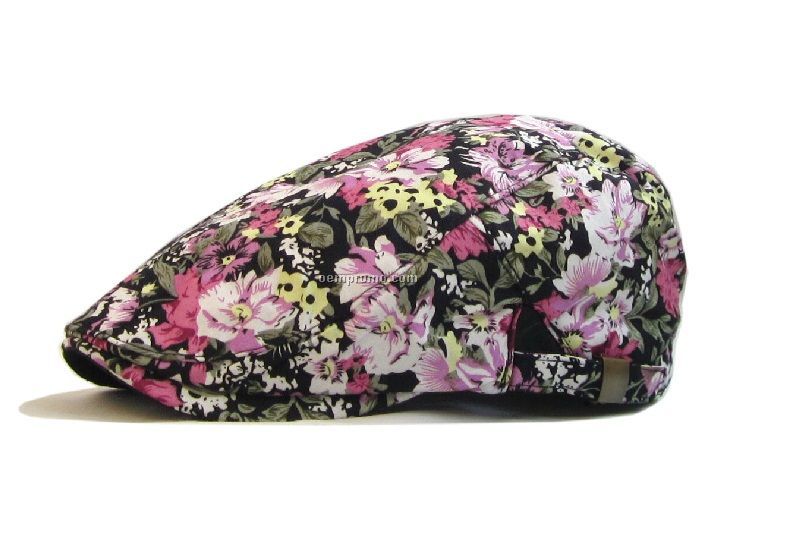 Big floral beret