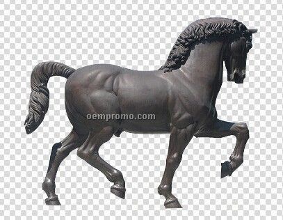 Bronzed Metal Patina Finished animal-horse