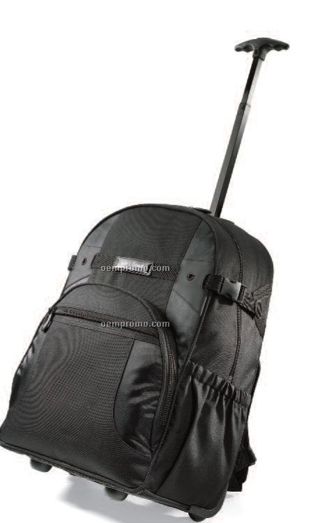 Deluxe Wheeled Computer Backpack W/ Hideaway Handle