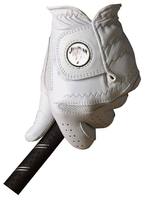Footjoy Q-mark Custom Leather Golf Glove W/ Imprinted Ball Marker